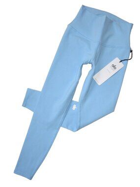 NWT Alo Yoga 7/8 High-Waist Airbrush Legging in Blue Skies Stretch Workout XS